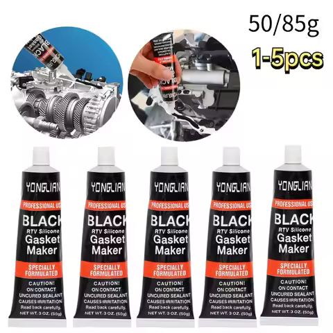 1/2/3/4/5pcs Motor Gasket Sealant Automotive Engine Sealant Adhesive High Temperature Black RTV Sili