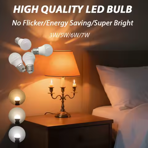 1-10PCS Hight CRI LED Bulb E27 G45 3W 5W 6W 7W AC220V-240V Bulb Suitable for Living Room Lamps Bedro