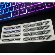[Sticker Rim Kereta] Sticker Rim Volk Rays SE37.