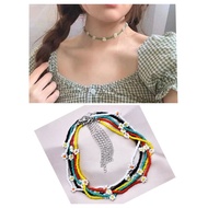 Handmade Daisy flower necklace, korean style necklace