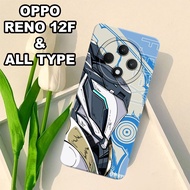 G51 - Latest OPPO RENO 12F Softcase 2024 - pro camera Case - ROBOT MOTIF - flexible rubber material 