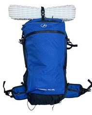 &lt;最新款7折發售&gt;Monte Equipment 50L 全拉鍊開袋設計超輕行山露營背囊藍格版