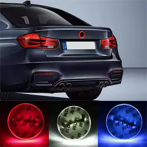 Car 4D Front Grille Logo Badge Emblem Light lamp 12V for 5 BMW 3, 5, 7 Series, X3, X5, X6 models