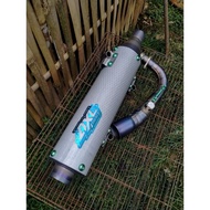 STANDARD RACING EXHAUST NOUVO Z / NOUVO LELE / NOUVO VIETKONG CARBON SILENCER SET TITANIUM BOLT ORIG