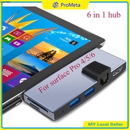 Hab Permukaan Surface Pro 4 5 6 Docking Station USB 3.0 Ethernet Hub HDMI Hub Adapter Converter TF &