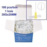 JNSUR 27G/30G Endodontics Irrigator Tips 100pcs Single Pack Irrigation Needles 25MM Disposable Root
