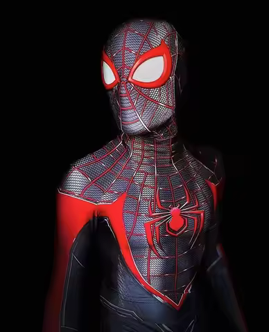 Game PS5 Miles Morales Cosplay Spandex 3D Spandex Bodysuit Superhero Halloween Costume Spiderman Zen