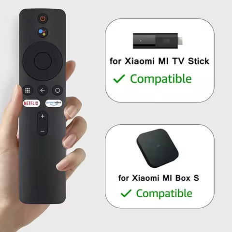 Replacement Remote Control for Xiaomi Mi Box S 4K / Mi Box 3 / Mi TV Stick / Mi TV 4A 4S 4C 4X Andro