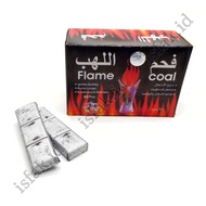 Arang Flame Coal Silver Isi 60 Pcs Areng Silver Flem Coal Bara Bukhur Bakhoor Bakhour Arang Bakar G