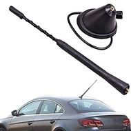 Heart Horse 9 inch Aerial Antenna Base+Whip Fit for V-W Jetta Golf- GTI Passat Beetle,Flexible Rubbe