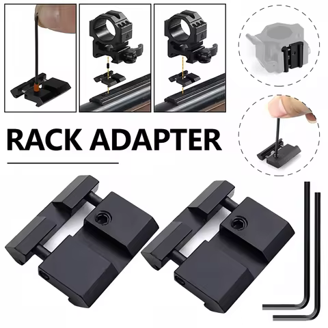 Scope Mount Adapter Base, 11mm to 20mm Dovetail, Picatinny Weber Rail Mount, Converter Accessory