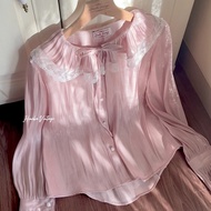 Himeka Vintage - Luna Sheer Blouse - Coquette Cottagecore Blouse - Outer Blouse - Vintage Blouse