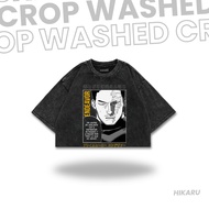 HIKARU Croptee ANIME Washed MY HERO ACADEMIA "ENDEAVOR" | Crop top | Anime T-shirt | Anime crop top 
