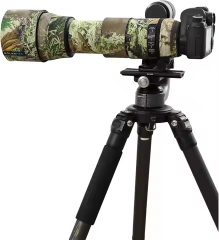 ROLANPRO Waterproof Lens Camo Coat for Sigma 150-600mm F5-6.3 DG OS HSM Sports w Canon or Nikon E-mo