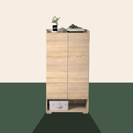 [Preorder] VHIVE Kyoto 60cm Shoe Cabinet (Japandi Oak Chestnut Tall Storage Cupboard)