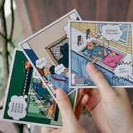 Orlane Made 美式漫畫明信片