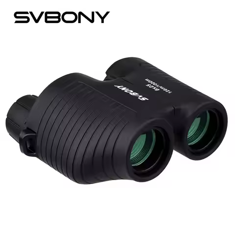 SVBONY 8x25 SV10 Binoculars Compact Fixed Focus Mini Portable Telescope Multi-coated Porro Prism for