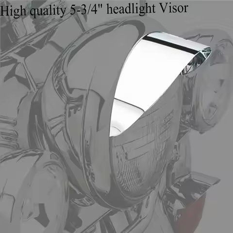 Headlight Visor 5.75" 5-3/4" For Harley Davidson Sportster Softail Dyna Forty Eight 1200 Custom Afte