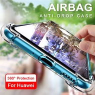 Clear Shockproof Phone Case for Huawei P20 P30 P40 Lite Y7 Y9 Prime Y7A Y6s Y9s Pro Nova 3i 5T 7i 7 7Se 8 8i Honor 8X Soft Silicone Cases TPU Protective Cover