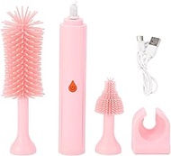 Electric Bottle Brush, Rechargeable Bottle Cleaner with 3 Speeds, 360 Degree Rotating Silicone Brush
