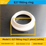 MENGMIAN | Light Bulb Socket Fixing Ring E27 E14 E26 G9 White Black