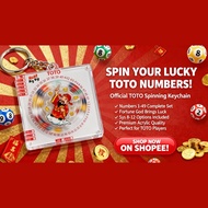 TOTO Spinning Keychain Spin for Luck Bring Wealth & Good Vibes with TOTO Spin Keychain!