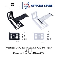 LIAN LI A3-1X VERTICAL GPU KIT 150MM PCIE4.0 RISER COMPATIBLE FOR A3-mATX CASING - BLACK / WHITE