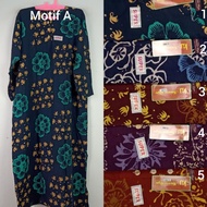 Gamis Jumbo Elegan Lengan Panjang Muslimah Abaya Kencana Ungu Label Coklat