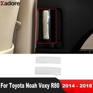 Car Inner Door Handle Panel Cover Trim For Toyota Noah Voxy R80 2014-2018 Black Interior Accessories