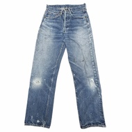 熱門 ▼ Levi's Vintage BIG E 501 60年代 V 字縫線做舊效果連結後背雙扣門襟牛仔褲 藍色 L33 男款
