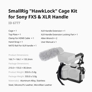 SmallRig "HawkLock" Cage Kit for Sony FX5Mount Plate/Extension Mount Plate Kit for Sony XLR-H2 / H1