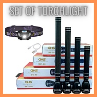 Japan Torch Light Rechargeable LED Flashlight Lampu Picit Terang GHS Torchlight Waterproof Lampu Sul