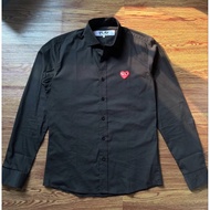 CDG play Button up shirt
