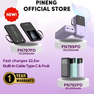 PINENG PN797/ PN799/PN792PD Powerbank 22.5W QC3.0  Fast Charging 10000MAH/30000/20000mAh Built-in Ca
