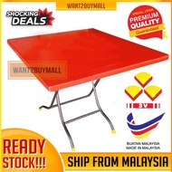 🇲🇾 🏆 3V 3x3 Feet Fordable Folding Multifunctional Plastic Dining Study Table Meja Pasar Malam Lipat Plastik Serbaguna