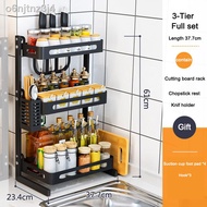 ✾✑ↂNETEL Kitchen Rack Spice Rack Organizer Seasoning Rack Kitchen Countertop Storage Seasoning Shelf