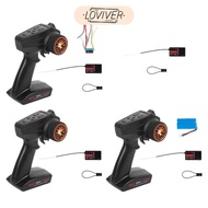 [LOVIVER] RC 4CH Radio Control System Transmitter and Receiver for RC Car Vehicles