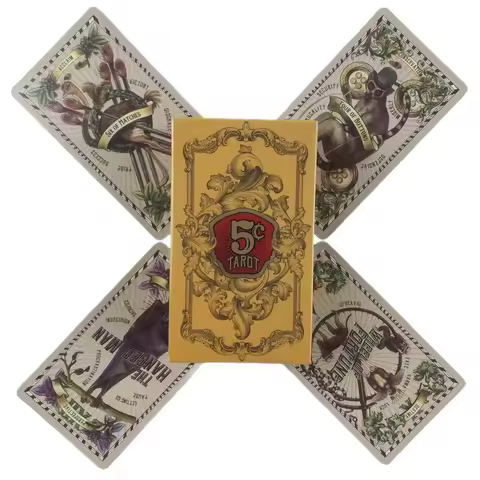 The 5-Cent Tarot 2nd Edition By Madam Clara Fun And Whimsical Deck Keywords Tarot