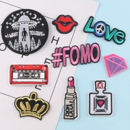 Embroidery Label Clothing Accessories Radio Letter Lipstick E-Commercial Supply Embroidery Cloth Pat
