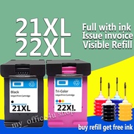 hp 21 hp 22  ink hp 21xl hp 22xl ink hp21xl hp22xl refillable ink cartridge Compatible for hp1410 39