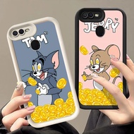 Case for OPPO Realme A12 A12s F7 C2 F9 C2s A5S A5 A1K A11K A12E A7 A3S Pro Q-46 Cat and Mouse