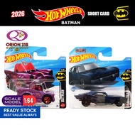 Hot Wheels 2026 Batman Batmobile/ The Dark Knight Batmobile/ Classic TV Series Batmobile Short Card