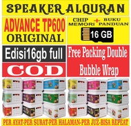 (GHANI)Speaker Alquran 30 juz/Speaker Murottal Alquran 30 Juz(SPEAKER+MC16GB+BUKU PANDUAN)