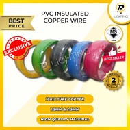 ORIGINAL SIRIM 1.5mm / 2.5mm WIRE CABLE 100% PURE COPPER PVC INSULATED CABLE 1.5mm 2.5mm 4m