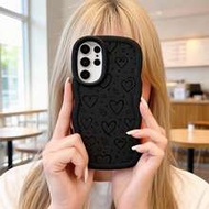 เคสโทรศัพท์แบบนิ่มคลุมเต็มตัว ปกป้องรูกล้องเต็มพื้นที่ พื้นผิวลายคลื่นด้านข้างจับถนัดมือ ผิวด้านกันล