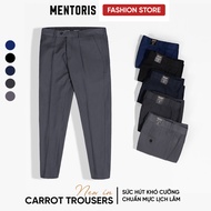 MENTORIS Carrot Men's Trousers, Men's Casual Pants with Elegant Form, Thick Stretch Fabric MTR01C