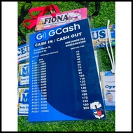 LAMINATED GCASH CASH IN CASH OUT ◑