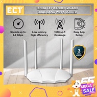Tenda TX9 AX3000 Gigabit Dual Band Wifi 6 Router for UniFi Turbo / Maxis Fibre / Time Fibre