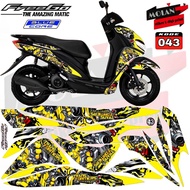 Decal Sticker Striping Variasi SEMI Fullbody Freego 125 - Decal Freego - Lis Freego - Striping Freeg