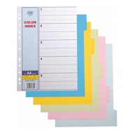 CBE 10col Color Index Divider A4 5 Sets Packet (907-10)